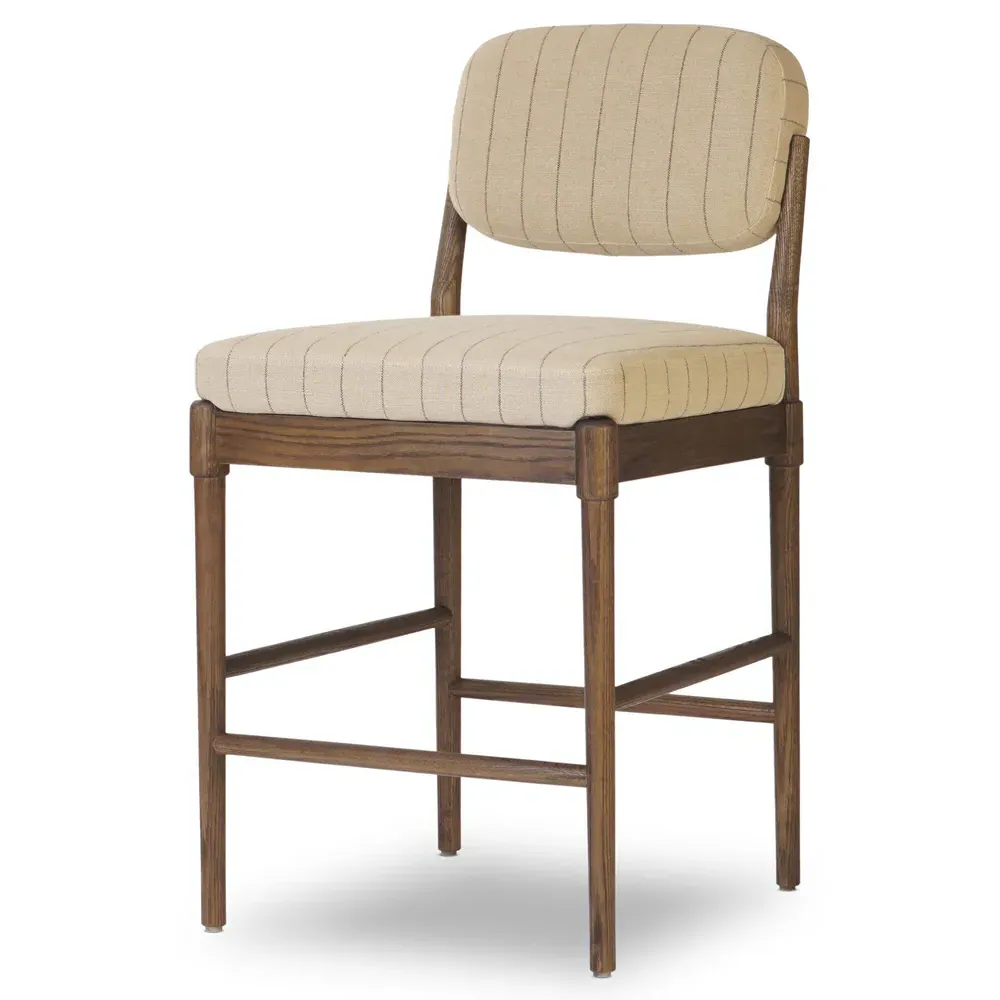 Maeve Counter Stool - Beige, Oak