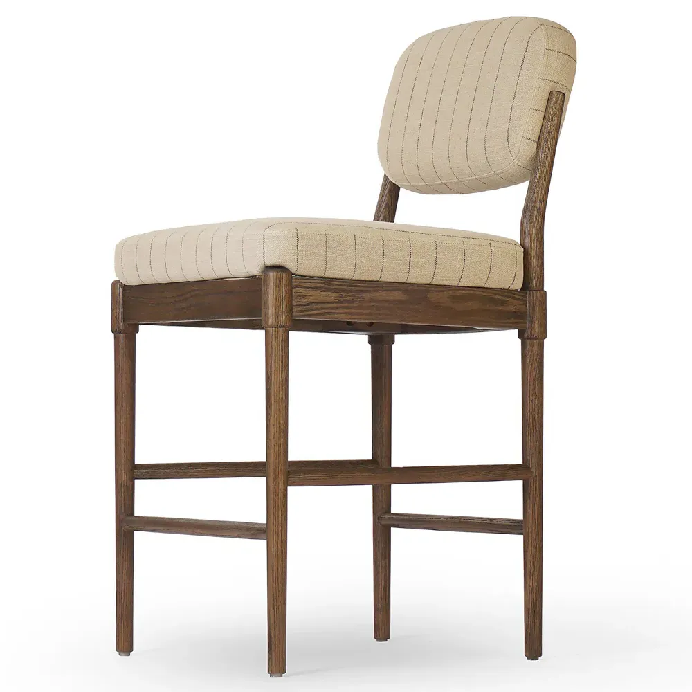Maeve Counter Stool - Beige, Oak