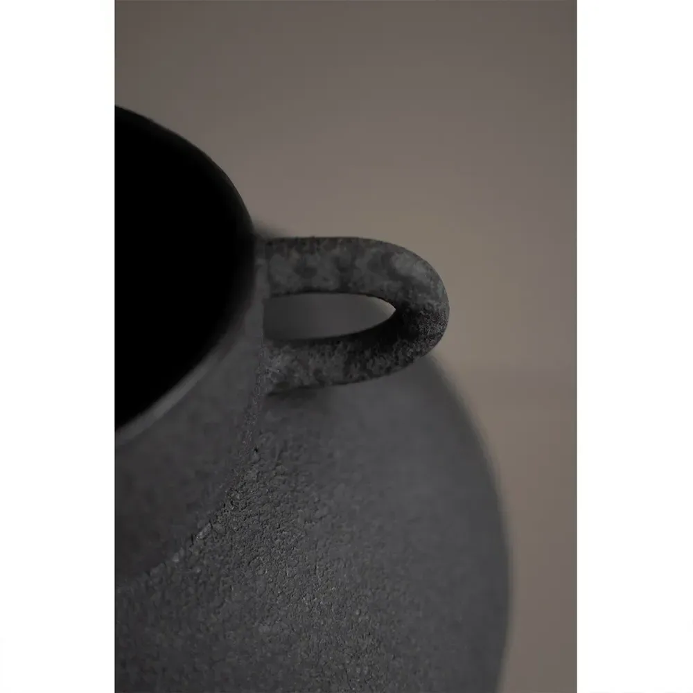 Maeve Medium Amphora Table Vase - Black, Ceramic