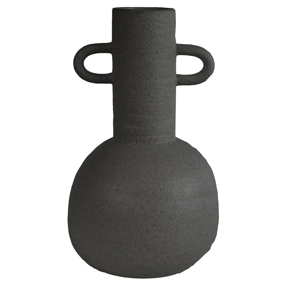 Maeve Medium Amphora Table Vase - Black, Ceramic