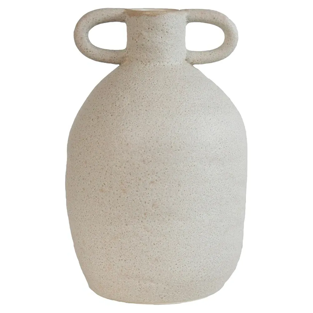 Maeve Small Amphora Table Vase - Beige, Ceramic image