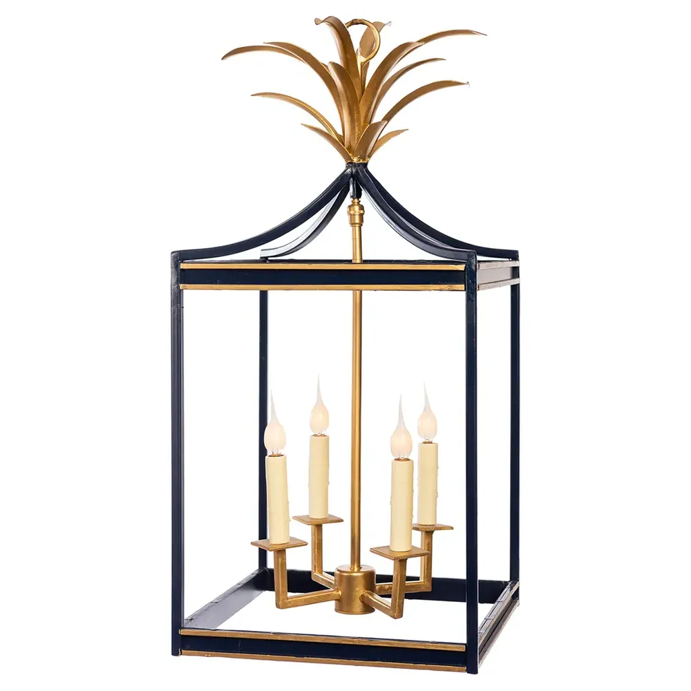 Magnus Candelabra Lantern - Black, Steel image