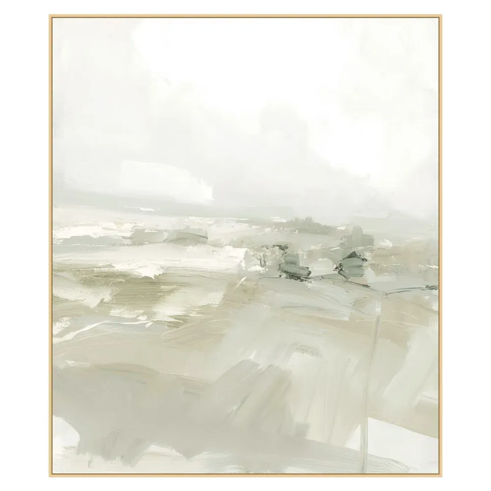 Mahayana Abstract Frame Painting 1 - Grey, Canvas image