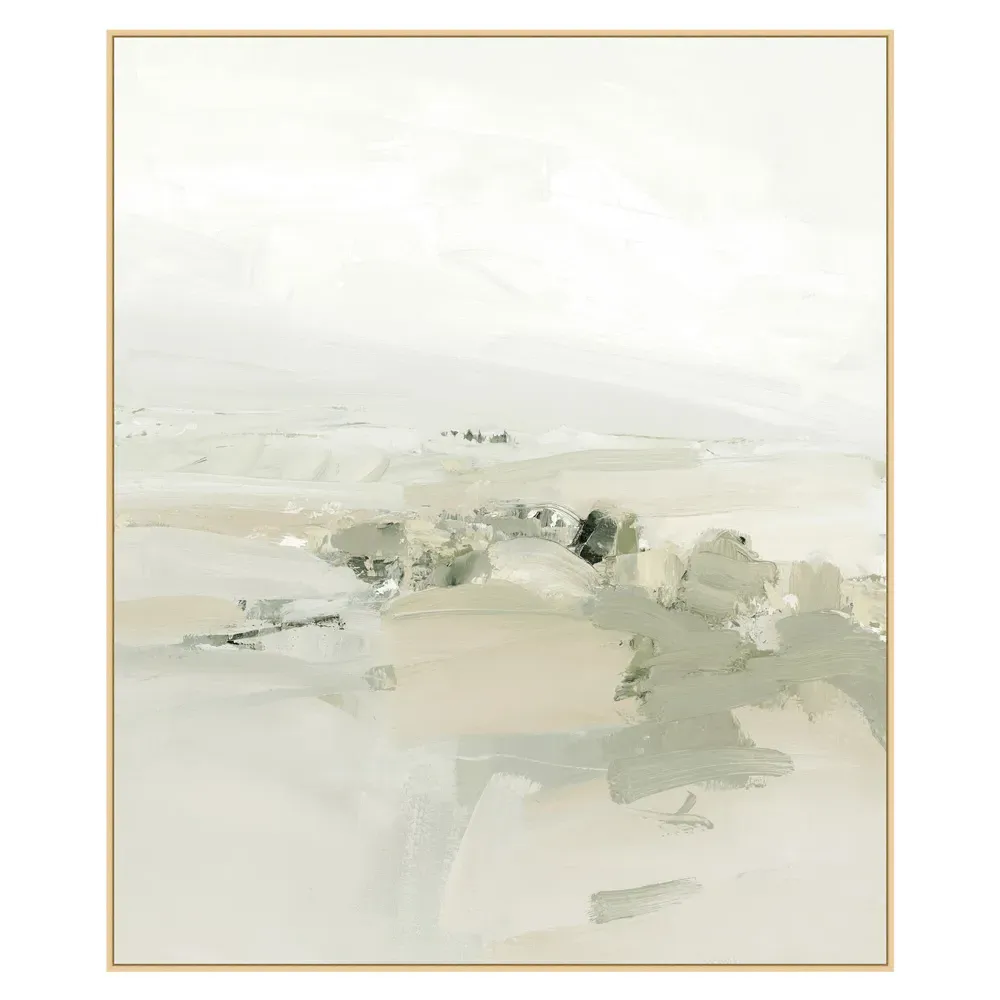 Mahayana Abstract Frame Painting 2 - Grey, Canvas