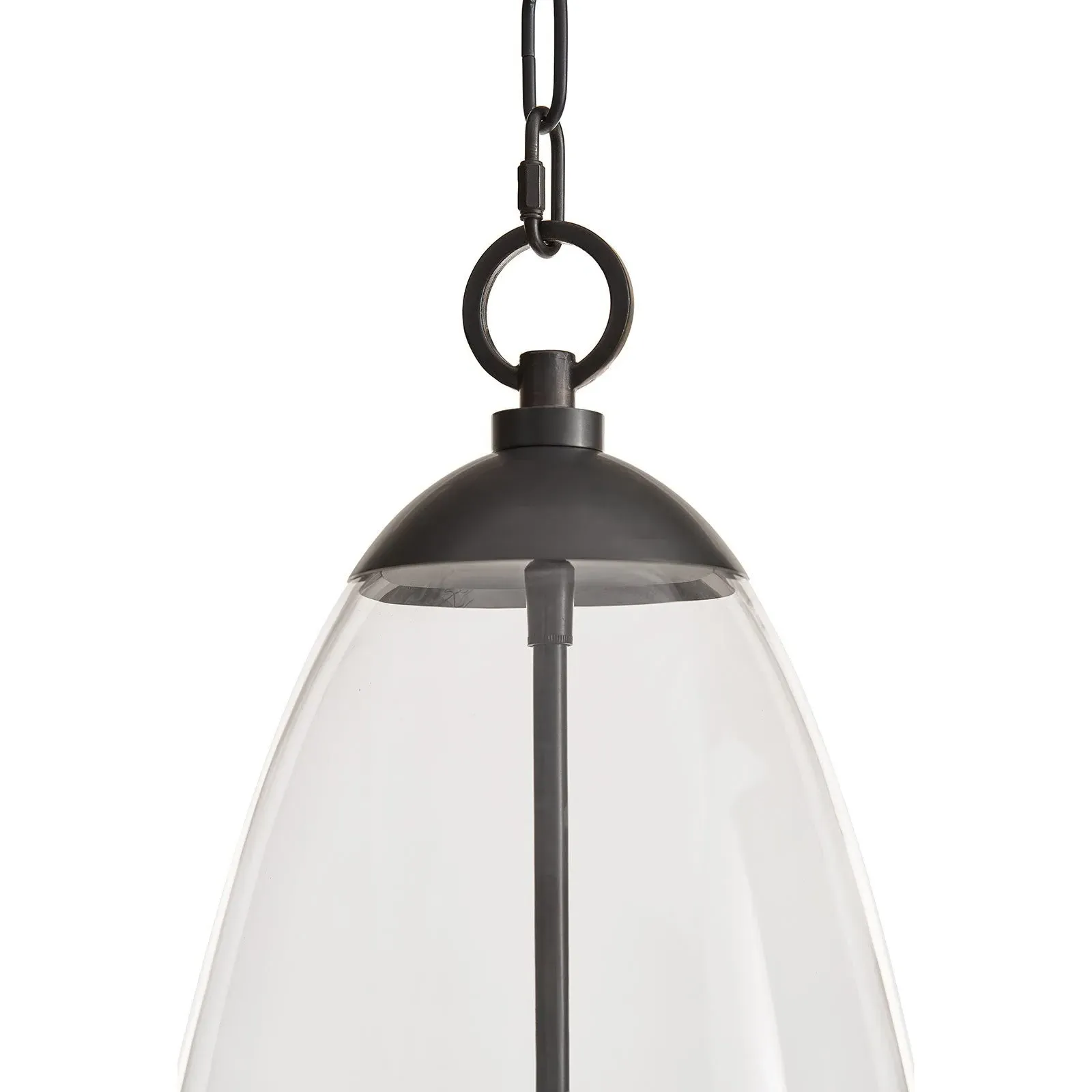 Maiden Glass Shade Pendant Light - Bronze, Metal