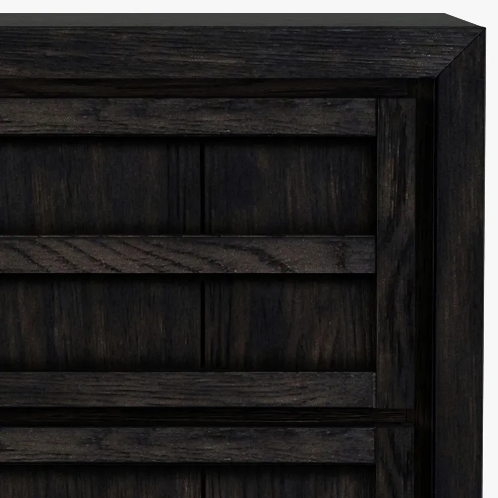 Maisy Double Dresser - Charcoal, Oak