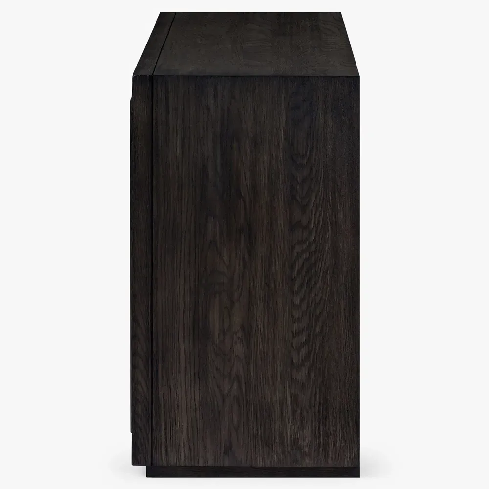 Maisy Rustic Lodge Buffet - Charcoal, Oak