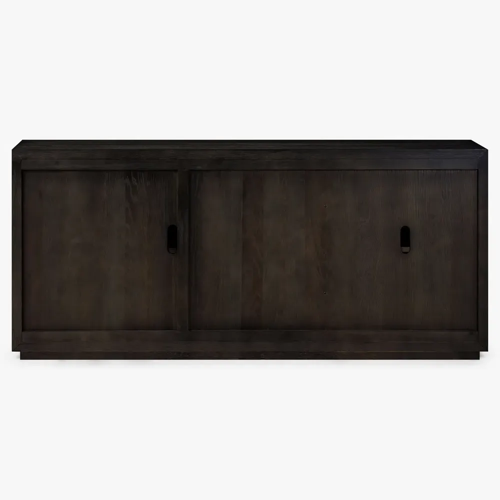 Maisy Rustic Lodge Buffet - Charcoal, Oak