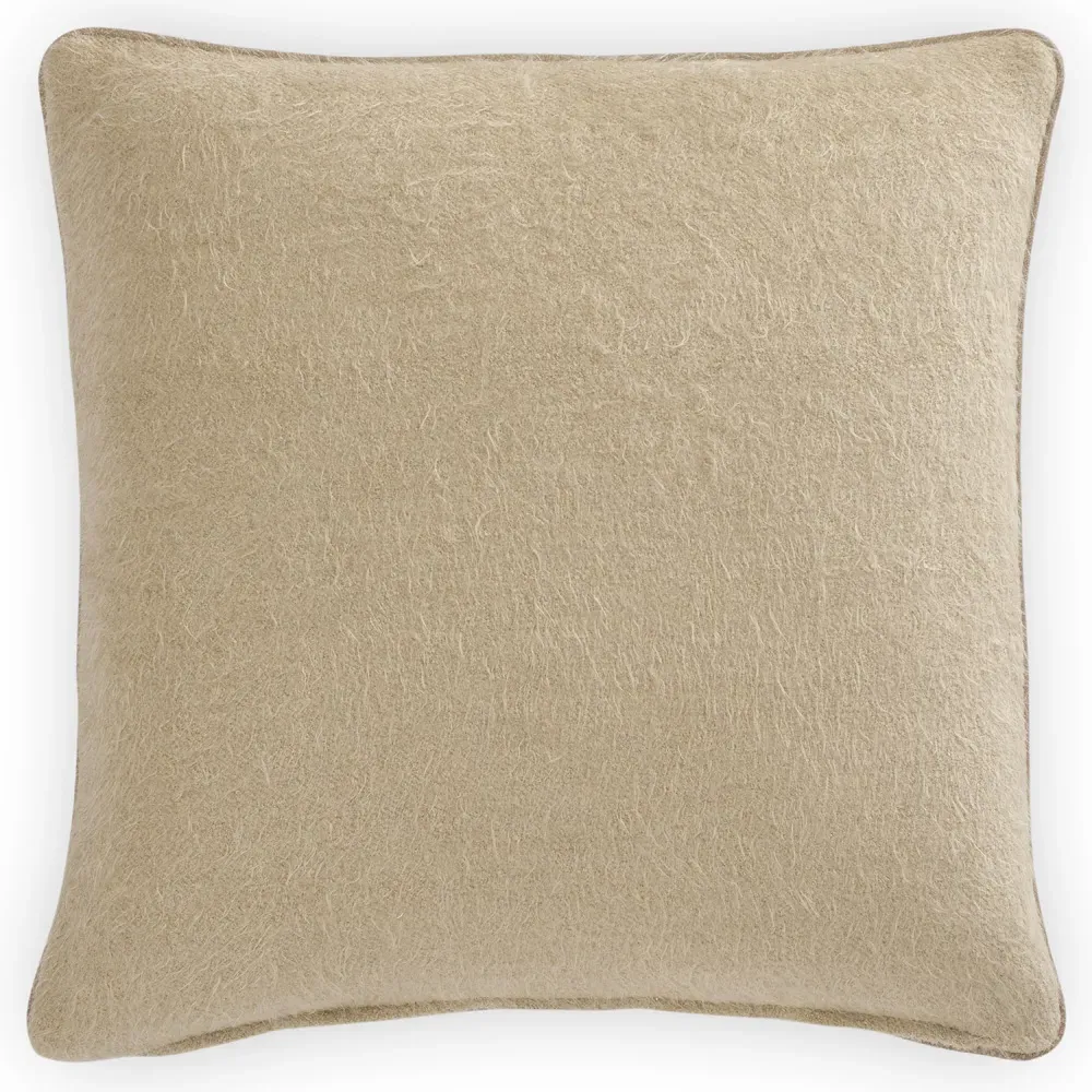 Maisy Square Throw Pillow - Ecru