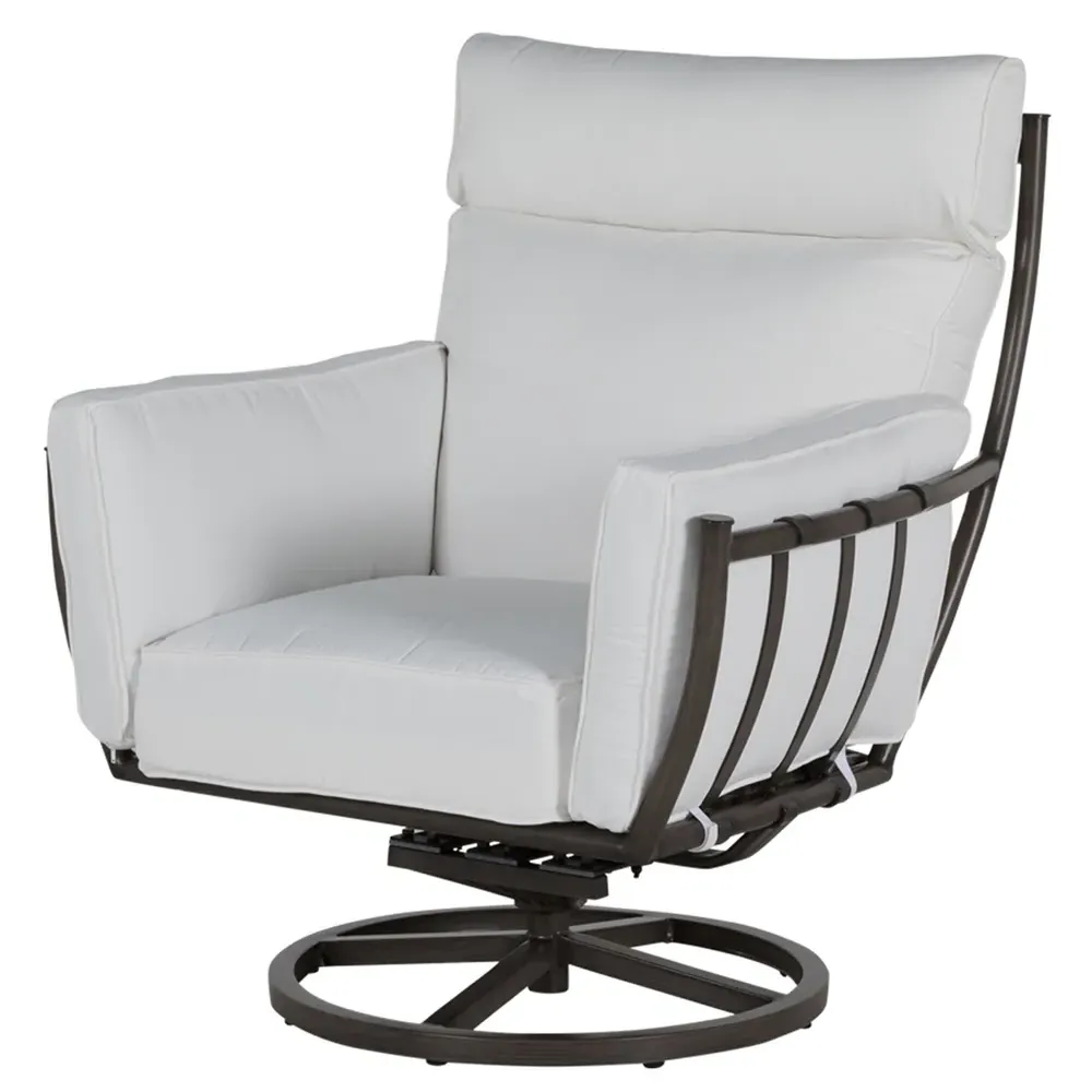 Majorca Swivel Rocker Lounge Chair - Grey, Aluminum image