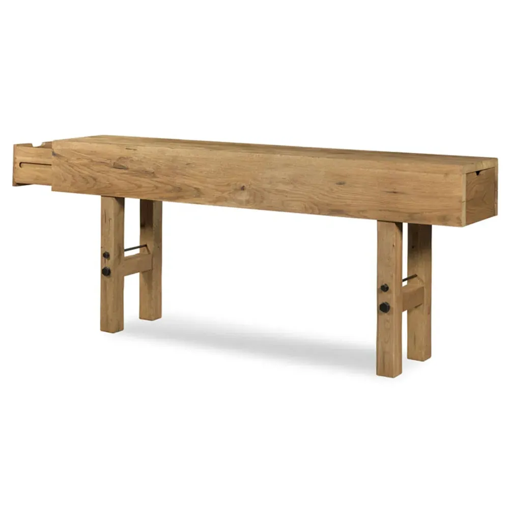 Makers Rectangular Console Table - Brown, Oak