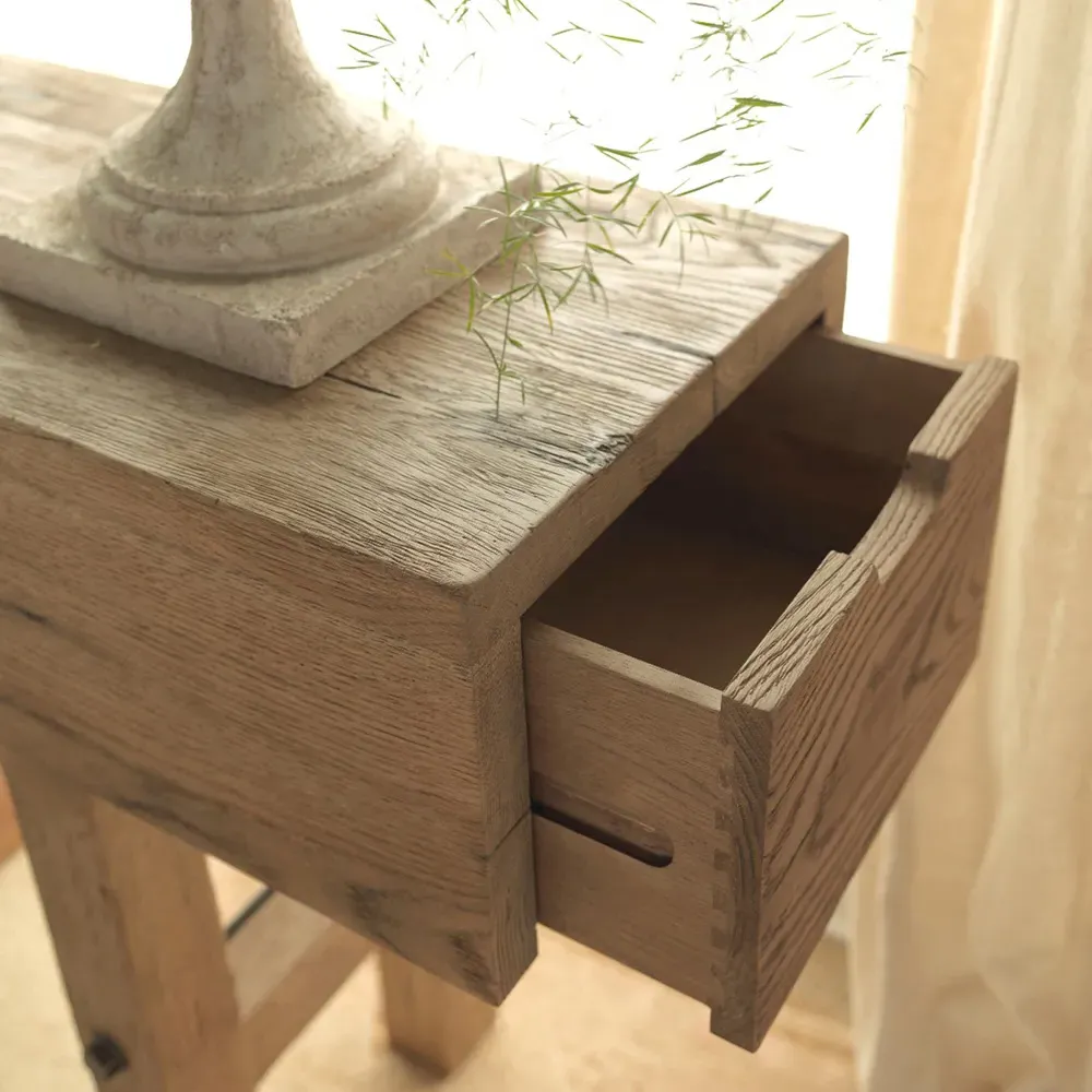 Makers Rectangular Console Table - Brown, Oak