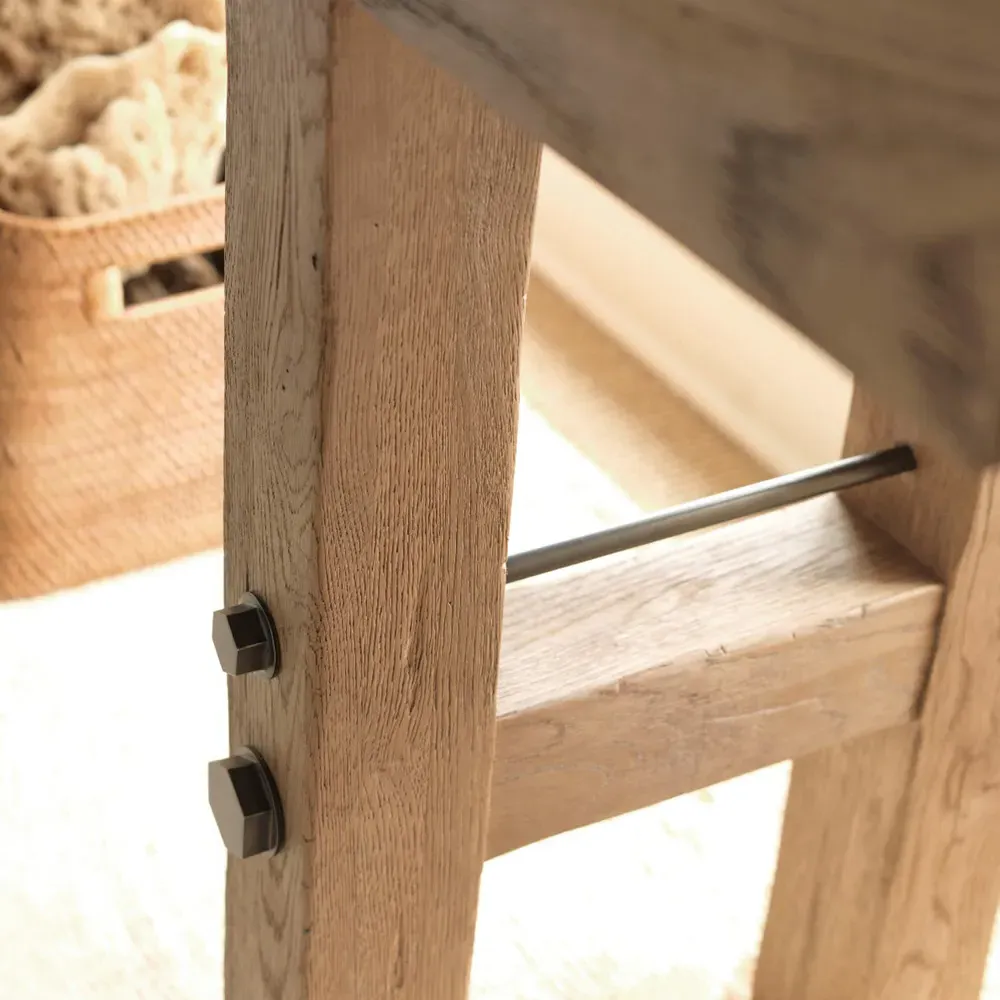 Makers Rectangular Console Table - Brown, Oak