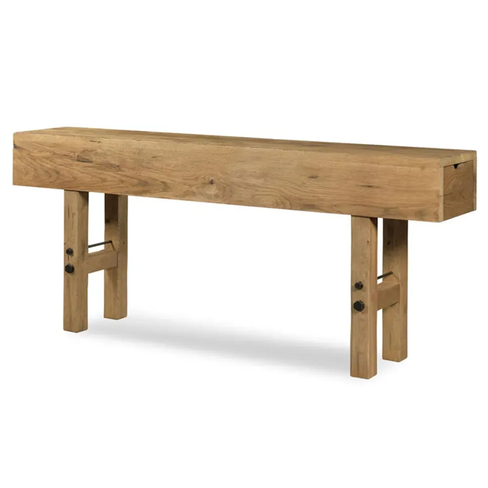 Makers Rectangular Console Table - Brown, Oak image