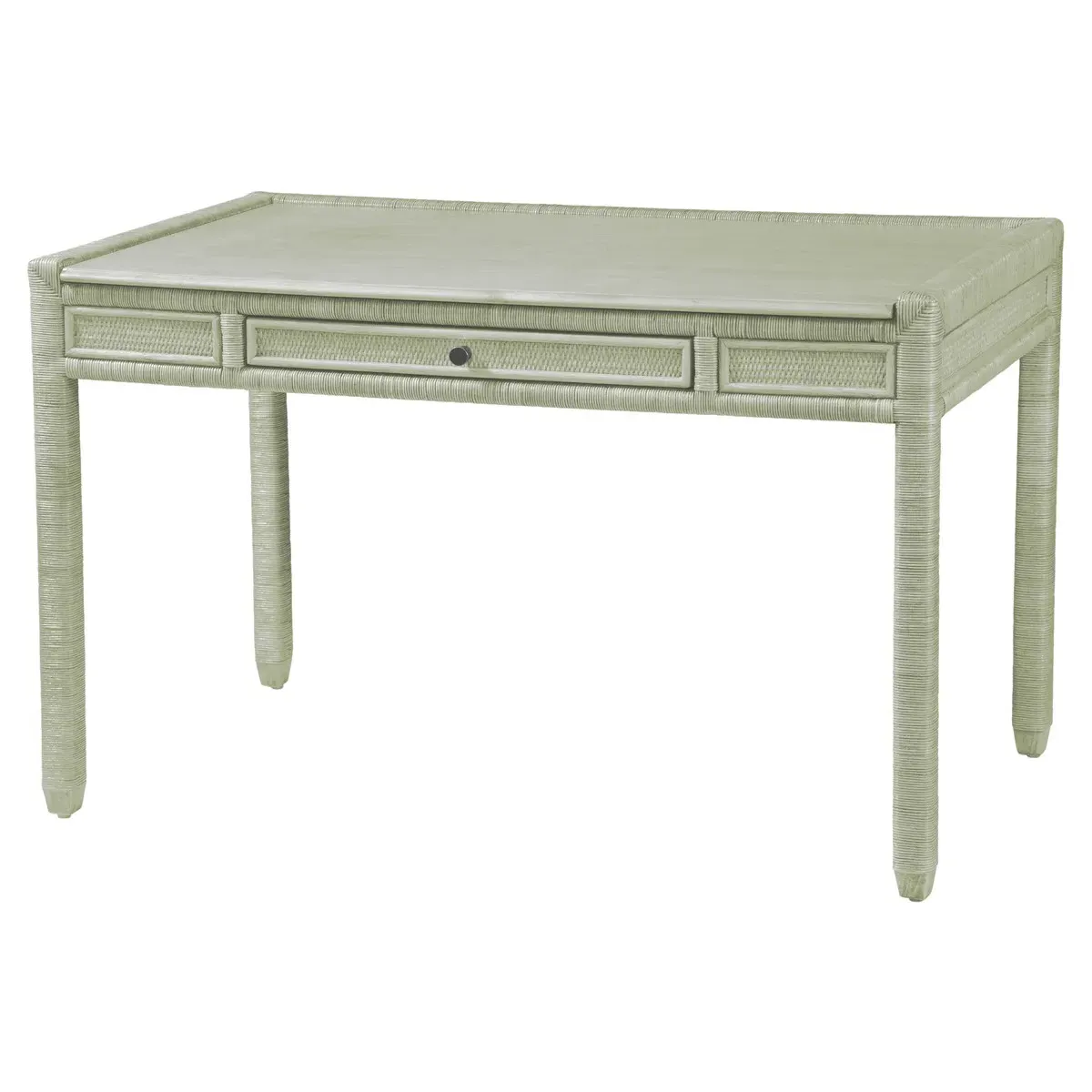Mako Rattan Writing Desk - Green