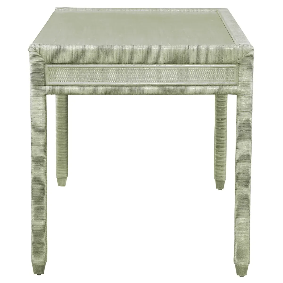 Mako Rattan Writing Desk - Green