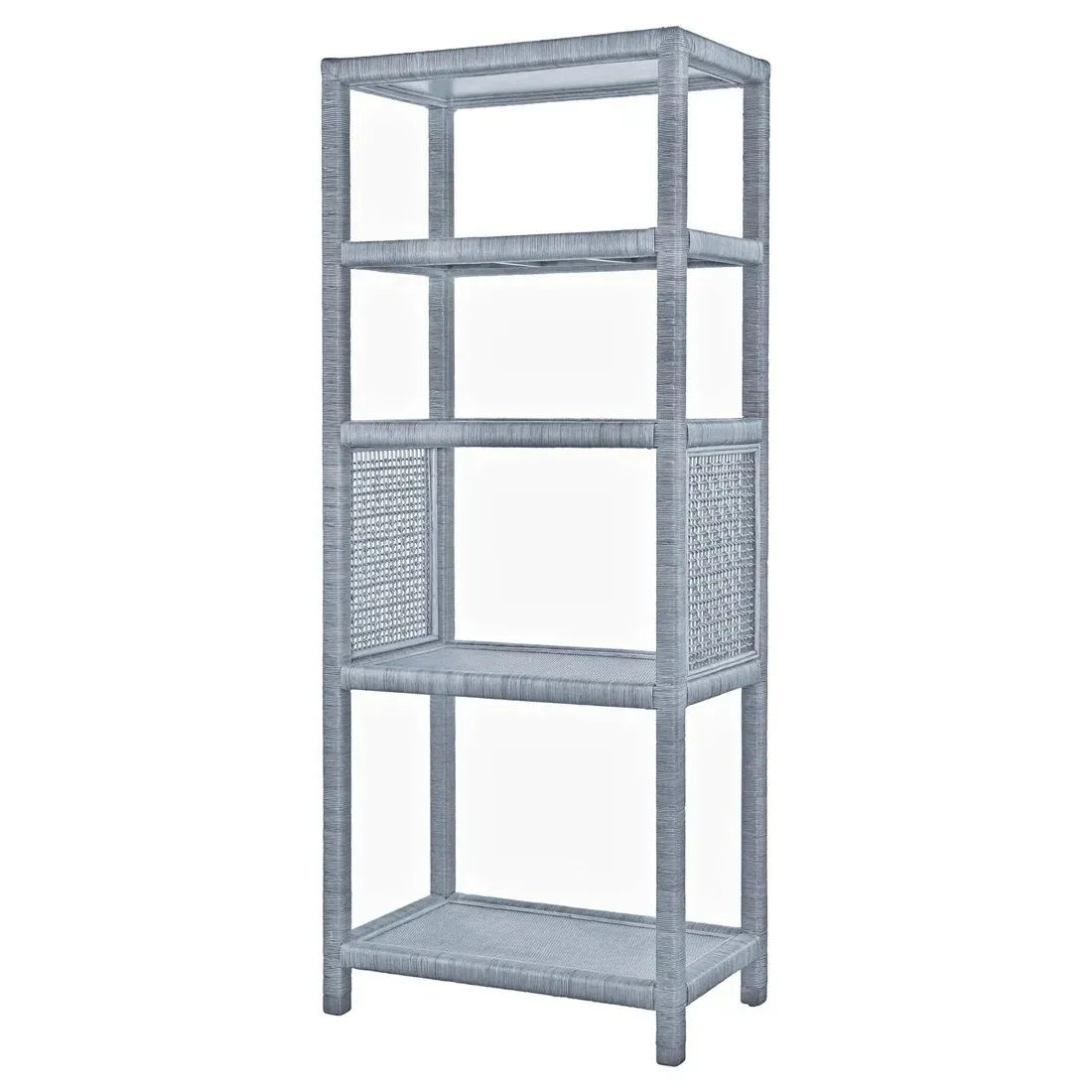 Mako Woven Rattan Etagere - Blue image