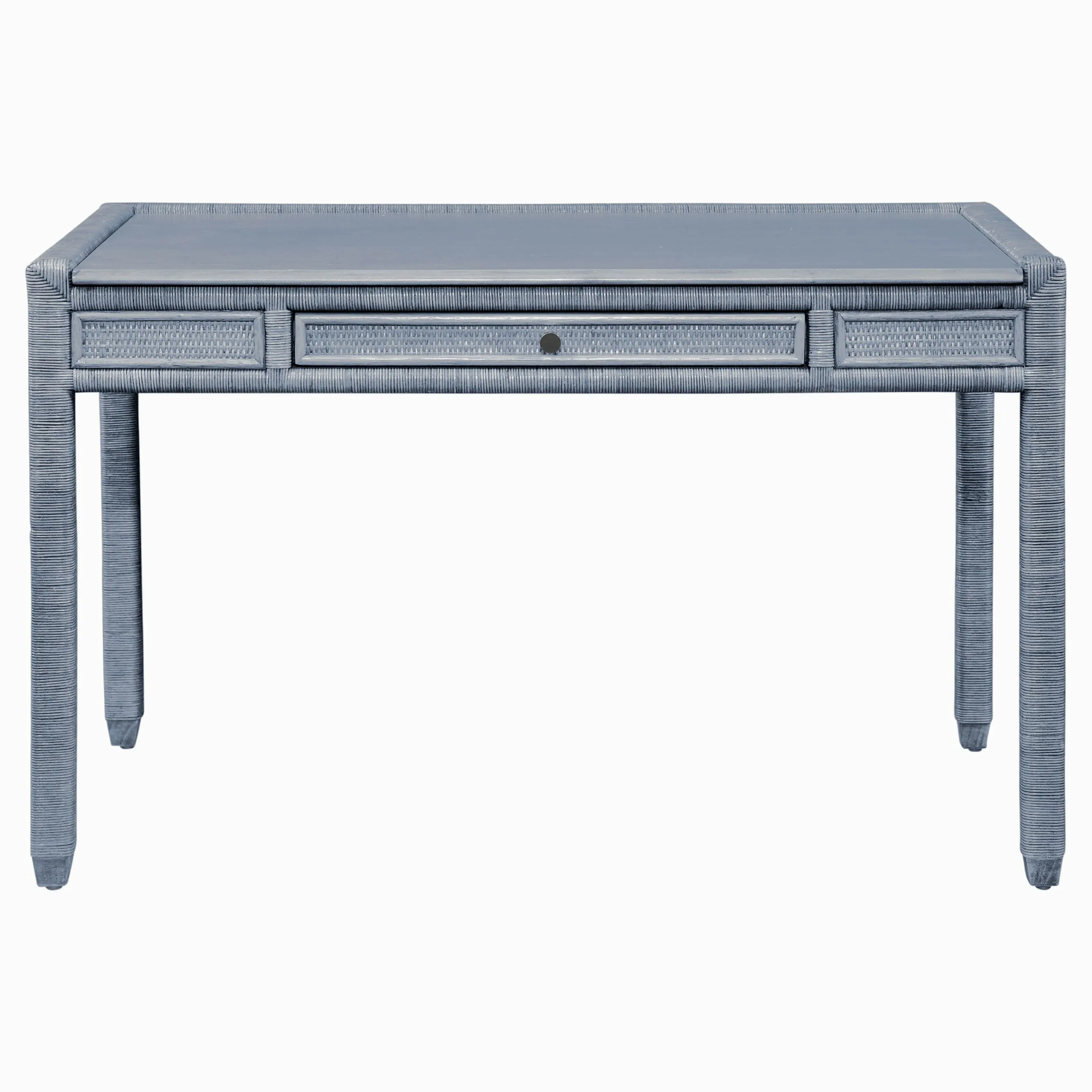 Mako Writing Desk - Blue, Rattan
