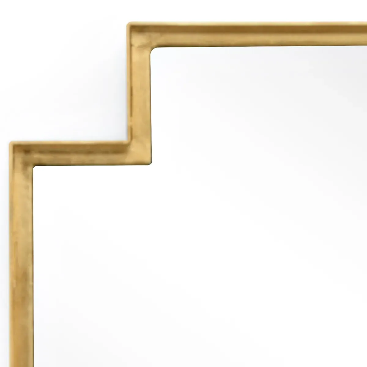 Malcolm Rectangular Wall Mounted Mirror - Gold, Iron