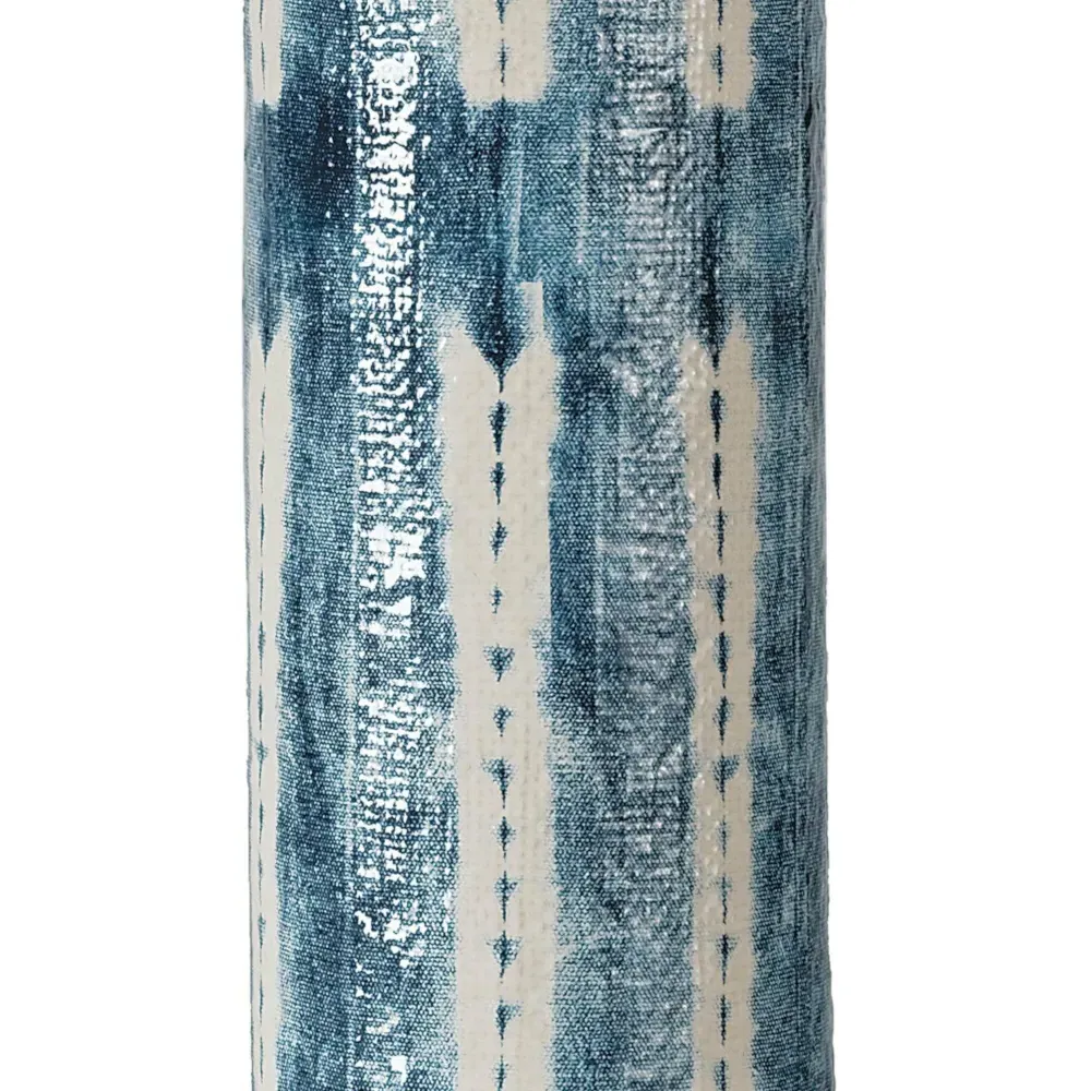 Mali Coastal Ceramic Table Lamp - Indigo
