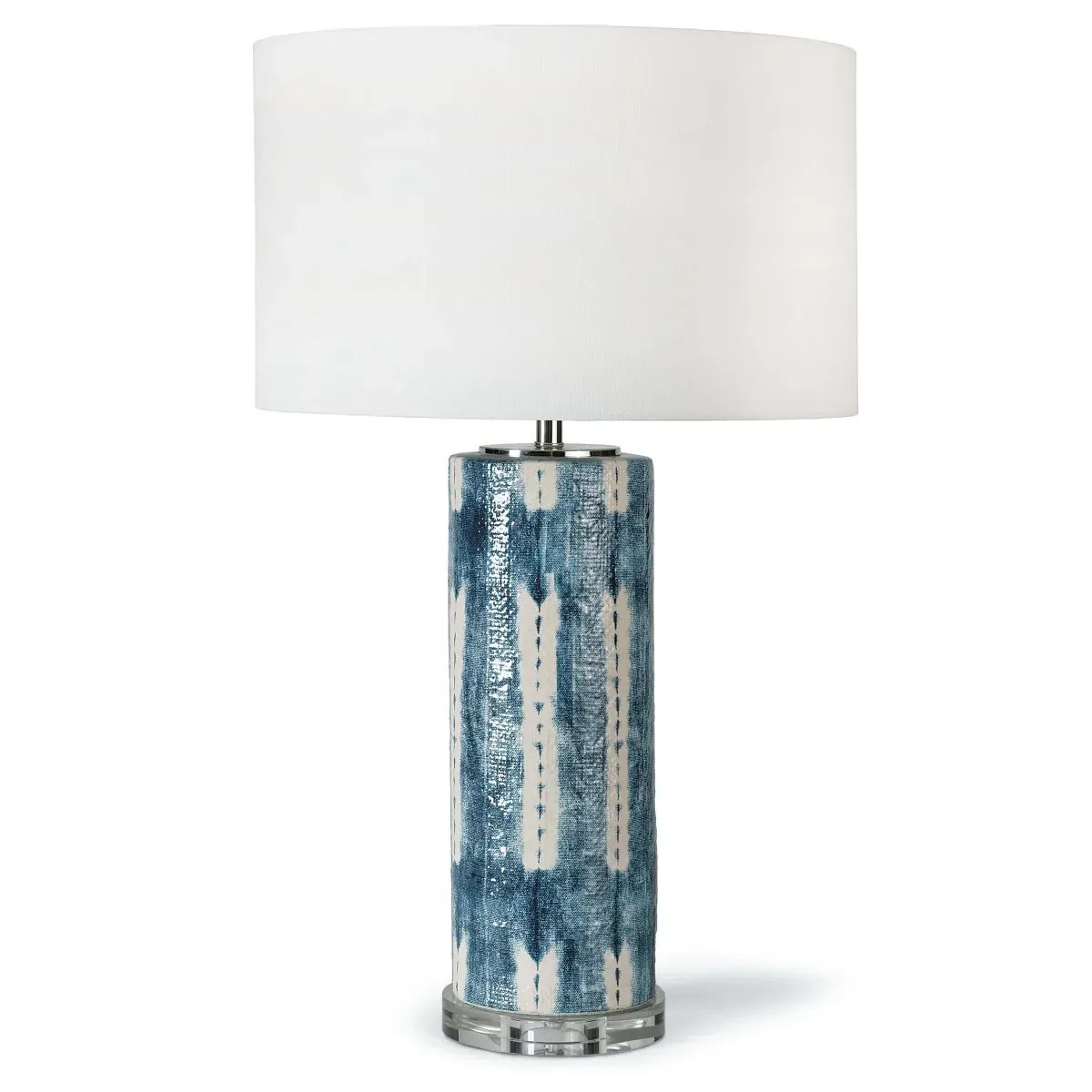 Mali Coastal Ceramic Table Lamp - Indigo image