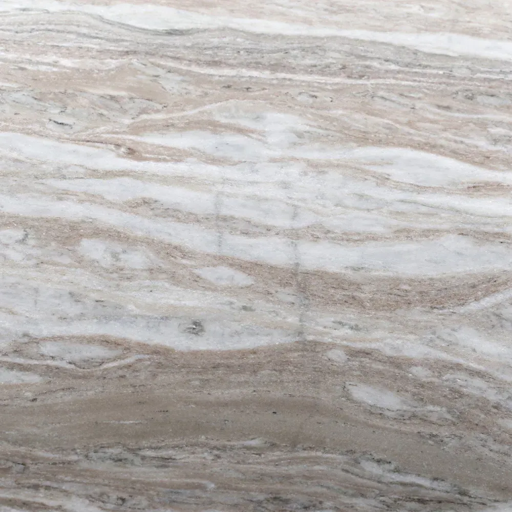 Malia Round Coffee Table - Taupe, Marble