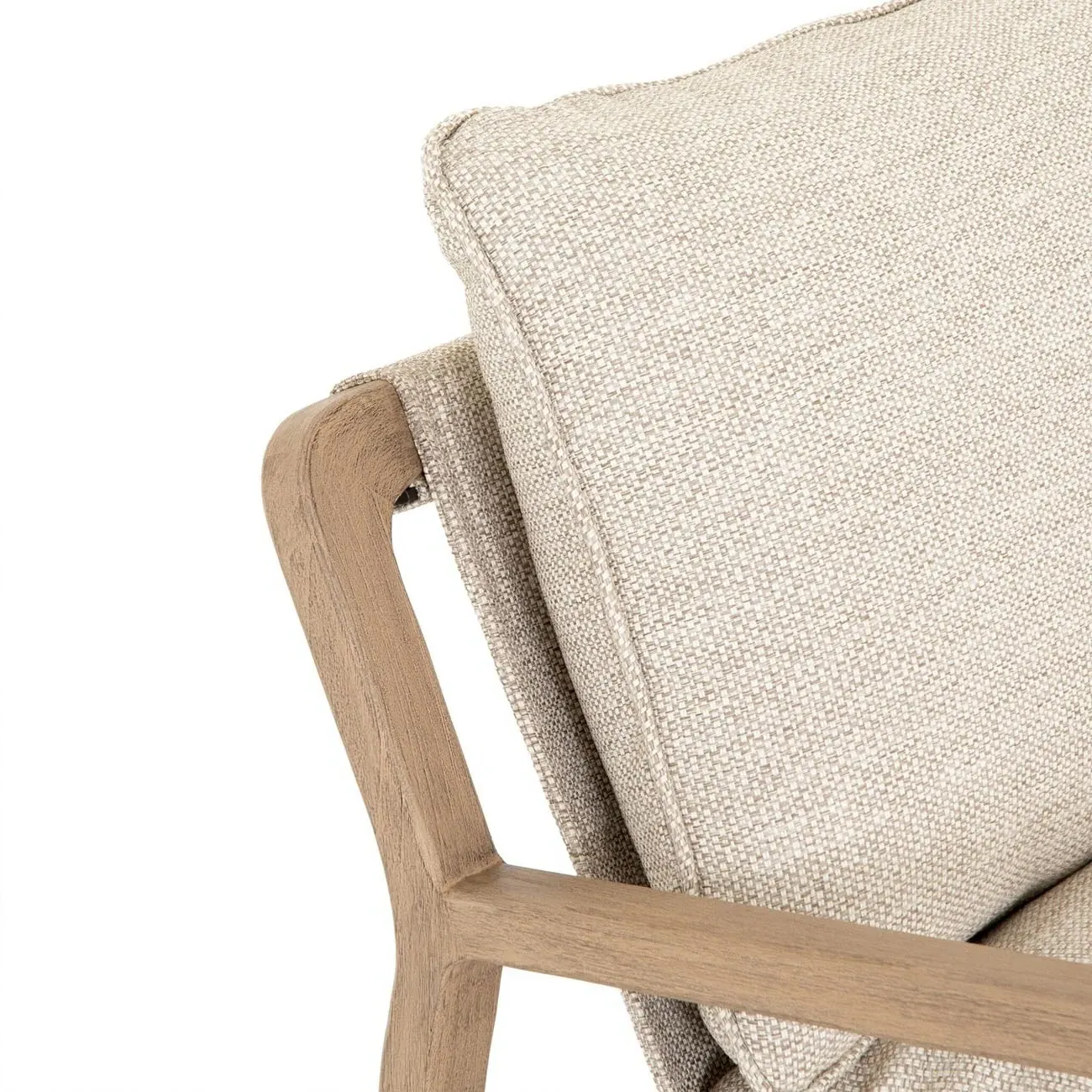 Maliyah Outdoor Lounge Chair - Beige, Teak