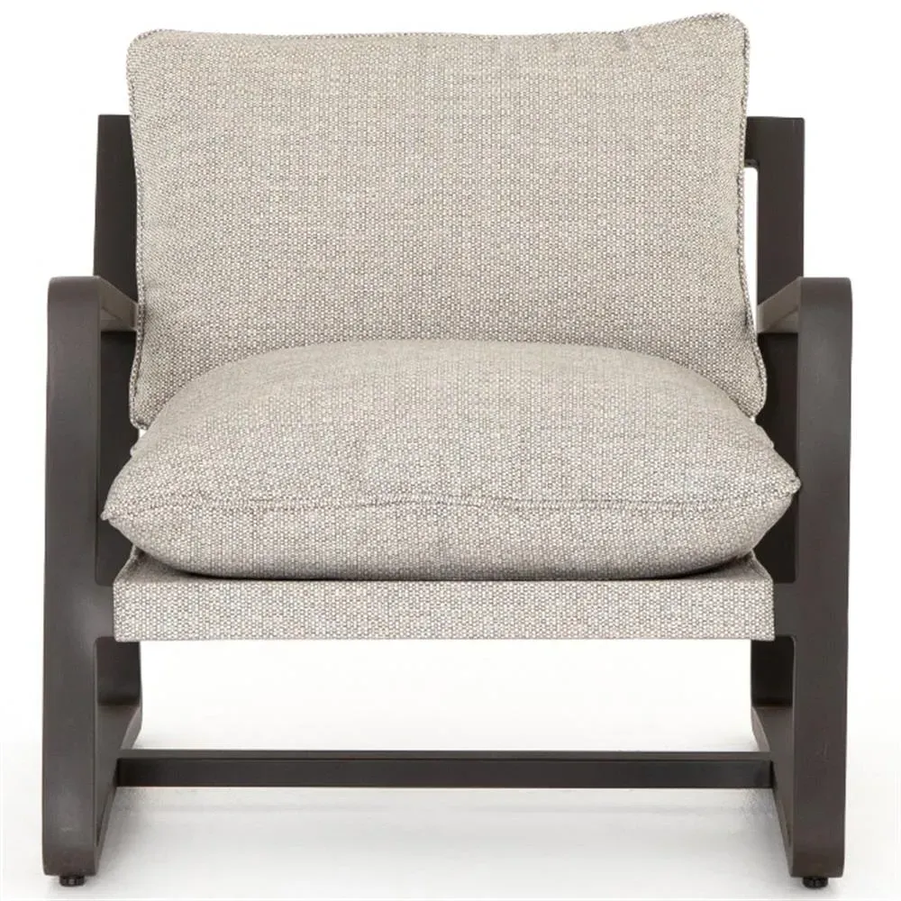 Maliyah Outdoor Lounge Chair - Grey, Aluminum