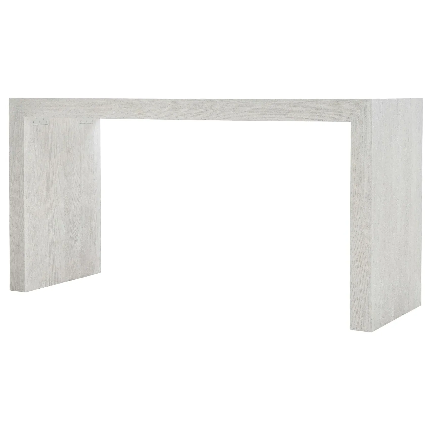 Mallie Rectangular Console Table - White, Ash Wood