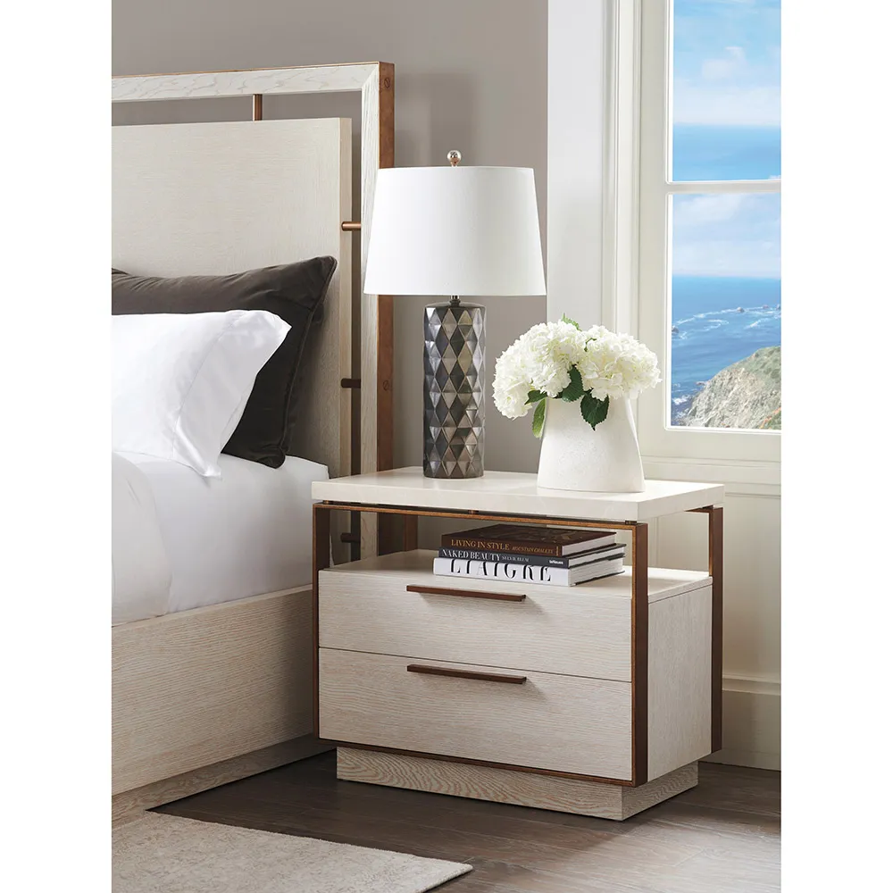 Malpaso 2 Drawer Bachelors Chest - White, Oak