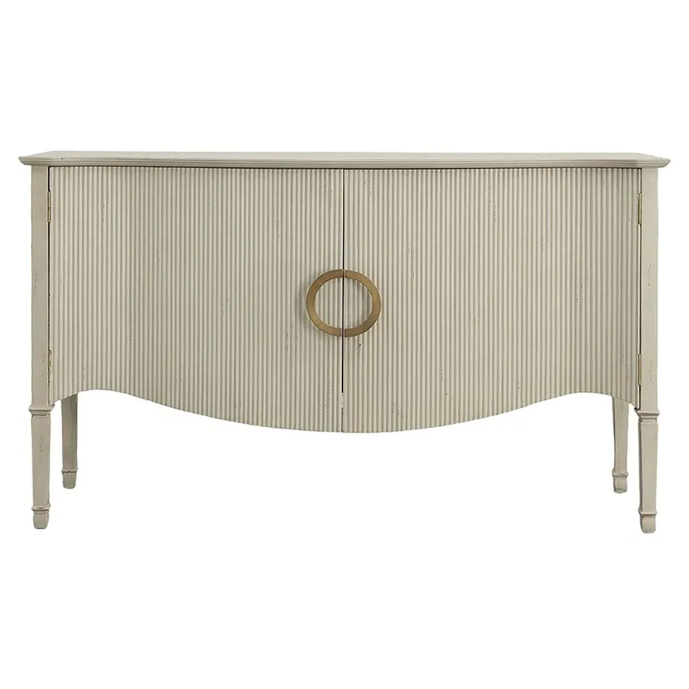 Manon French Country Sideboard - Distressed Cream, Mahogany