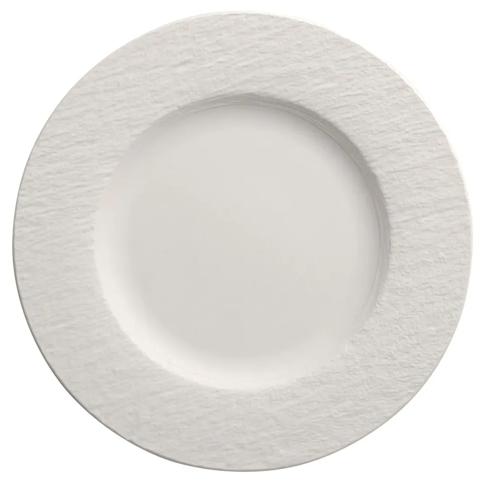 Manufacture Rock Blanc 12 Piece Dinnerware Set - White, Porcelain