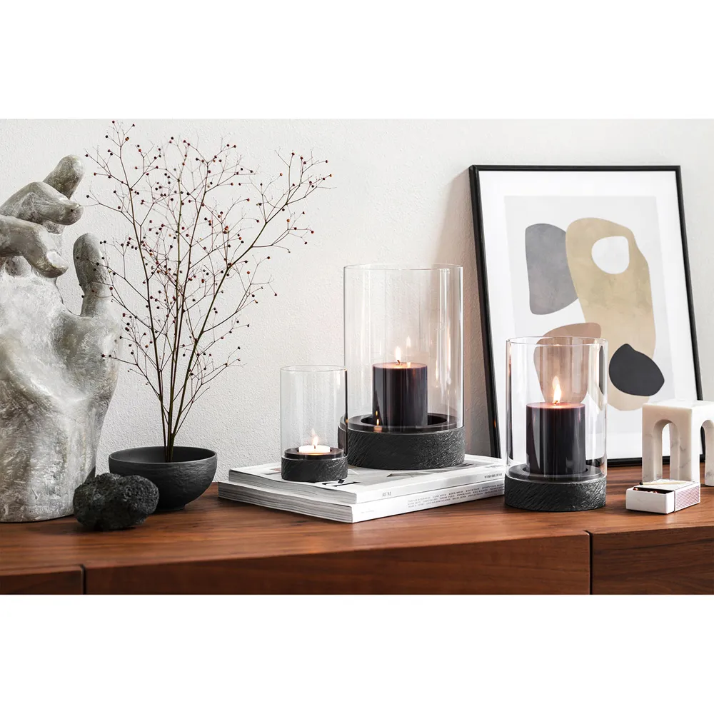 Manufacture Rock Medium Hurricane Candleholder - Clear, Glass