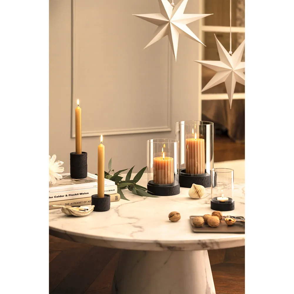 Manufacture Rock Small Hurricane Candleholder - Clear, Glass