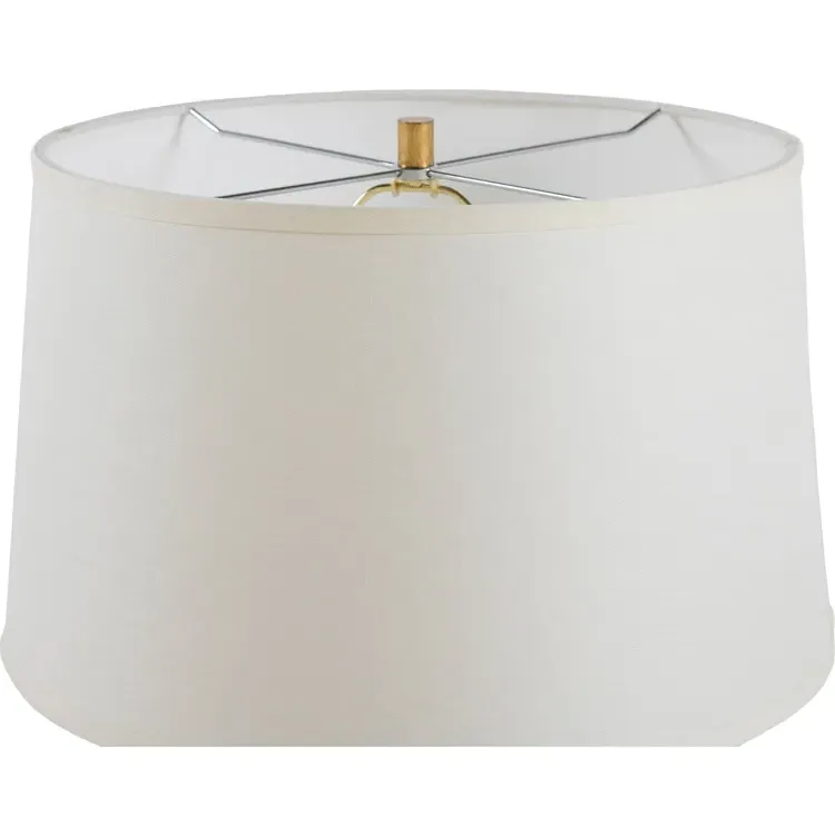 Maple Alabaster Table Lamp - White, Gold