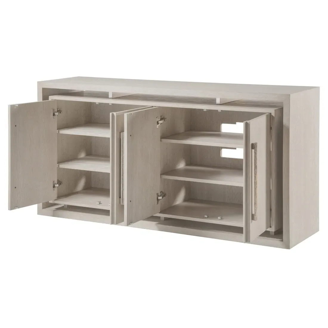 Mar Monte Oak Marble Media Console 68" - Beige