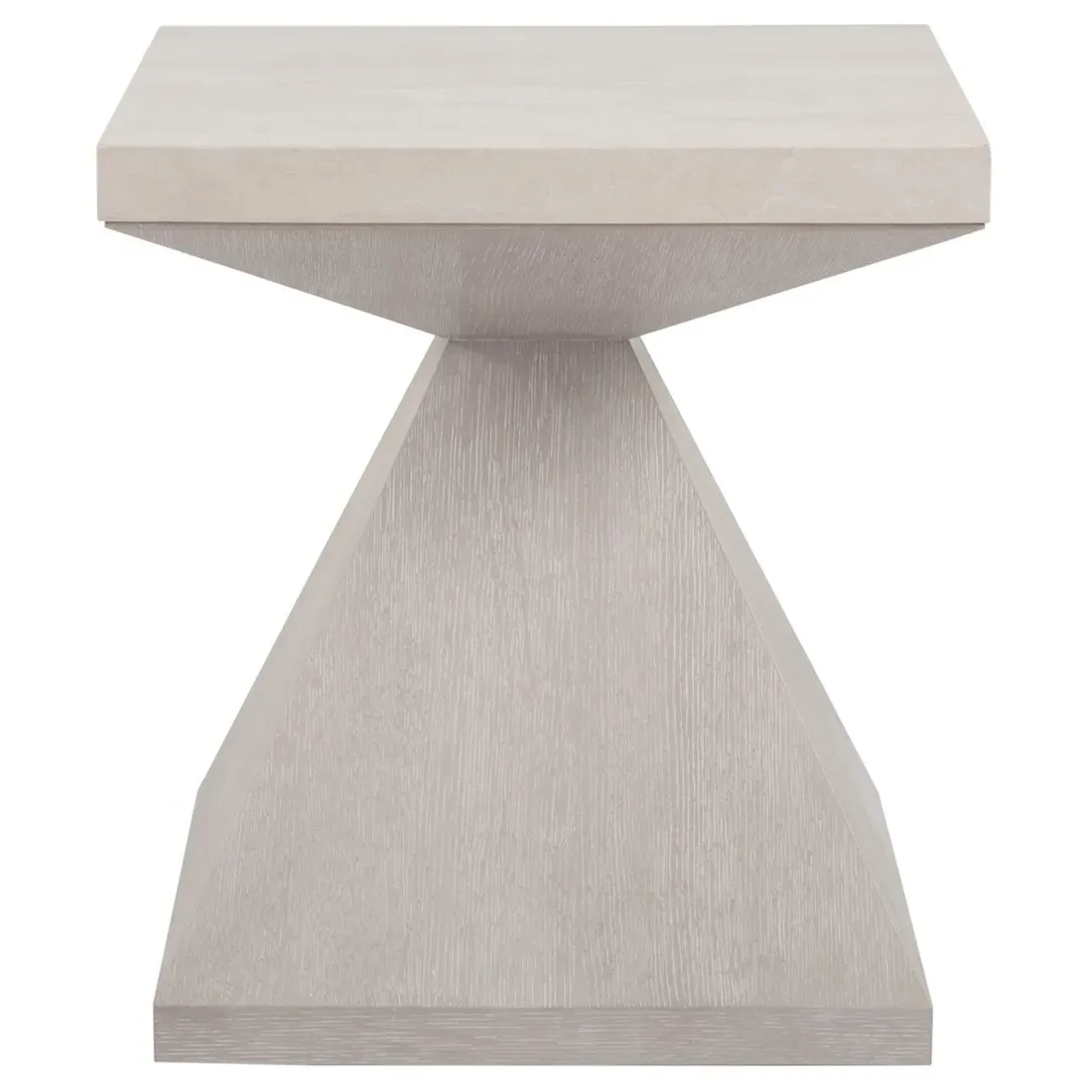 Mar Monte Oak Marble Side Table - Beige image