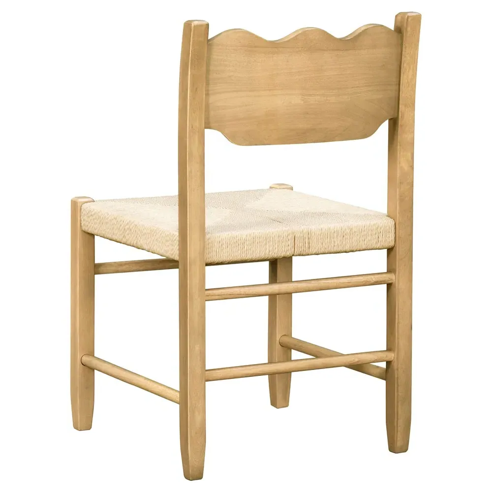 Marben Woven Rope Dining Chair - Tan, Wood