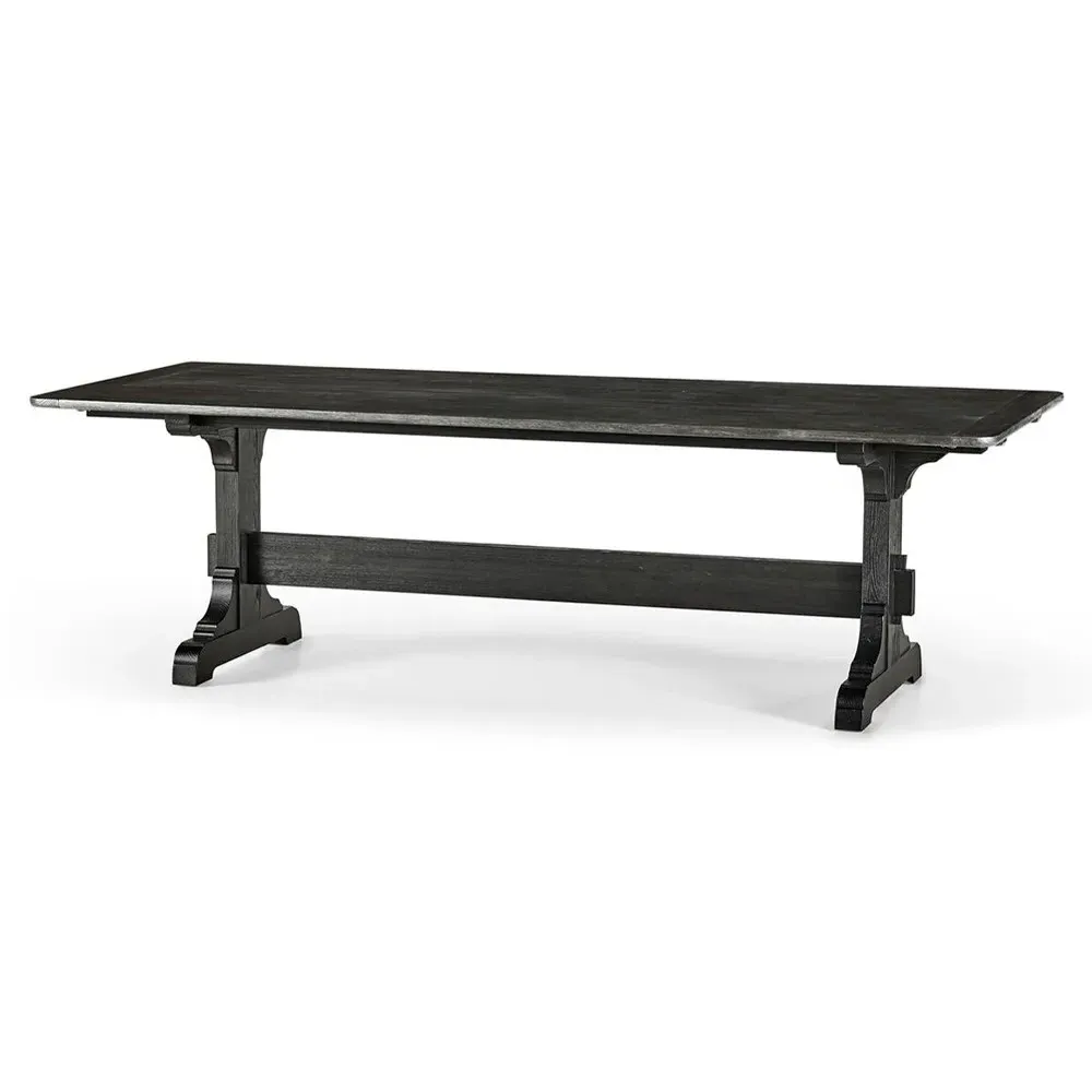 Marceau Extendable Dining Table - Ebonized Black, Ash Wood