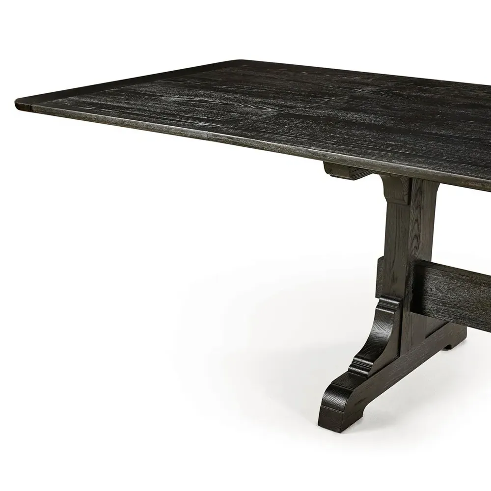 Marceau Extendable Dining Table - Ebonized Black, Ash Wood