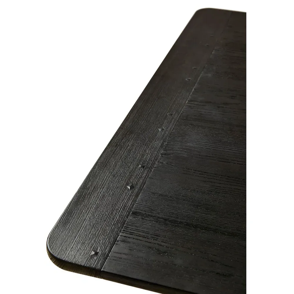 Marceau Extendable Dining Table - Ebonized Black, Ash Wood