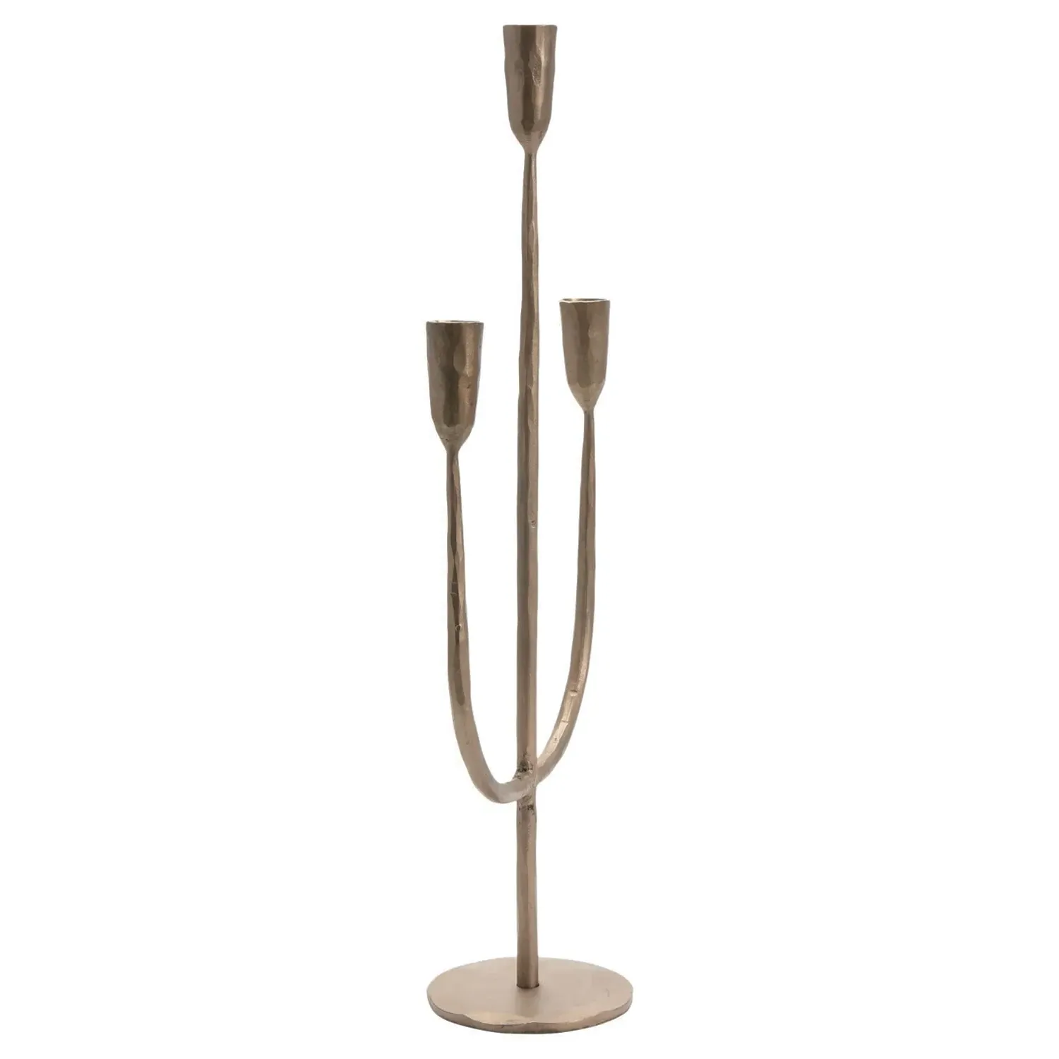 Marcello Iron Candelabra - Antique Brass