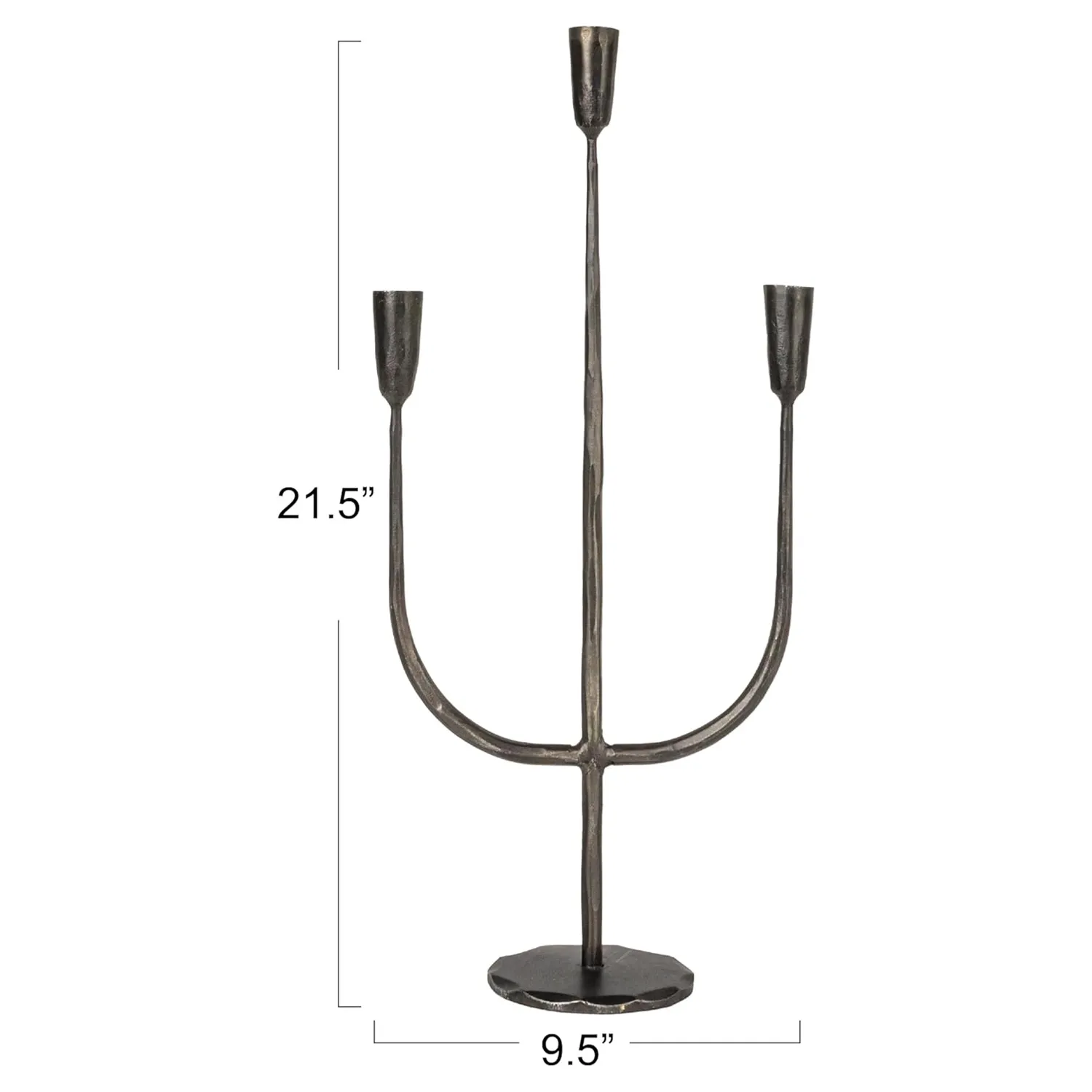 Marcello Iron Candelabra - Black