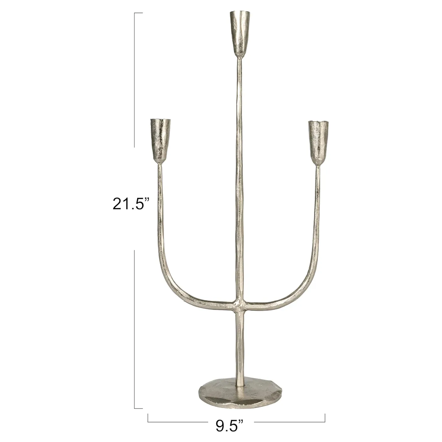 Marcello Iron Candelabra - Silver