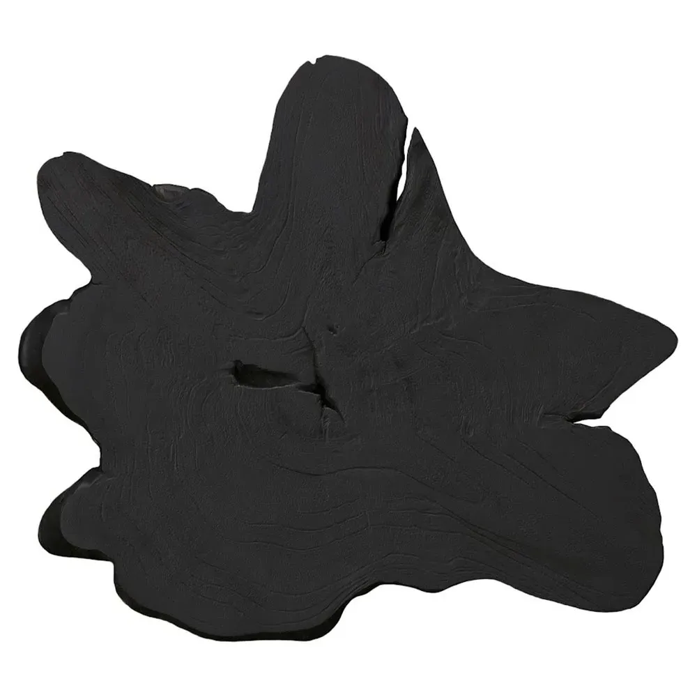 Marcello Wall Sculpture - Black, Teak Wood