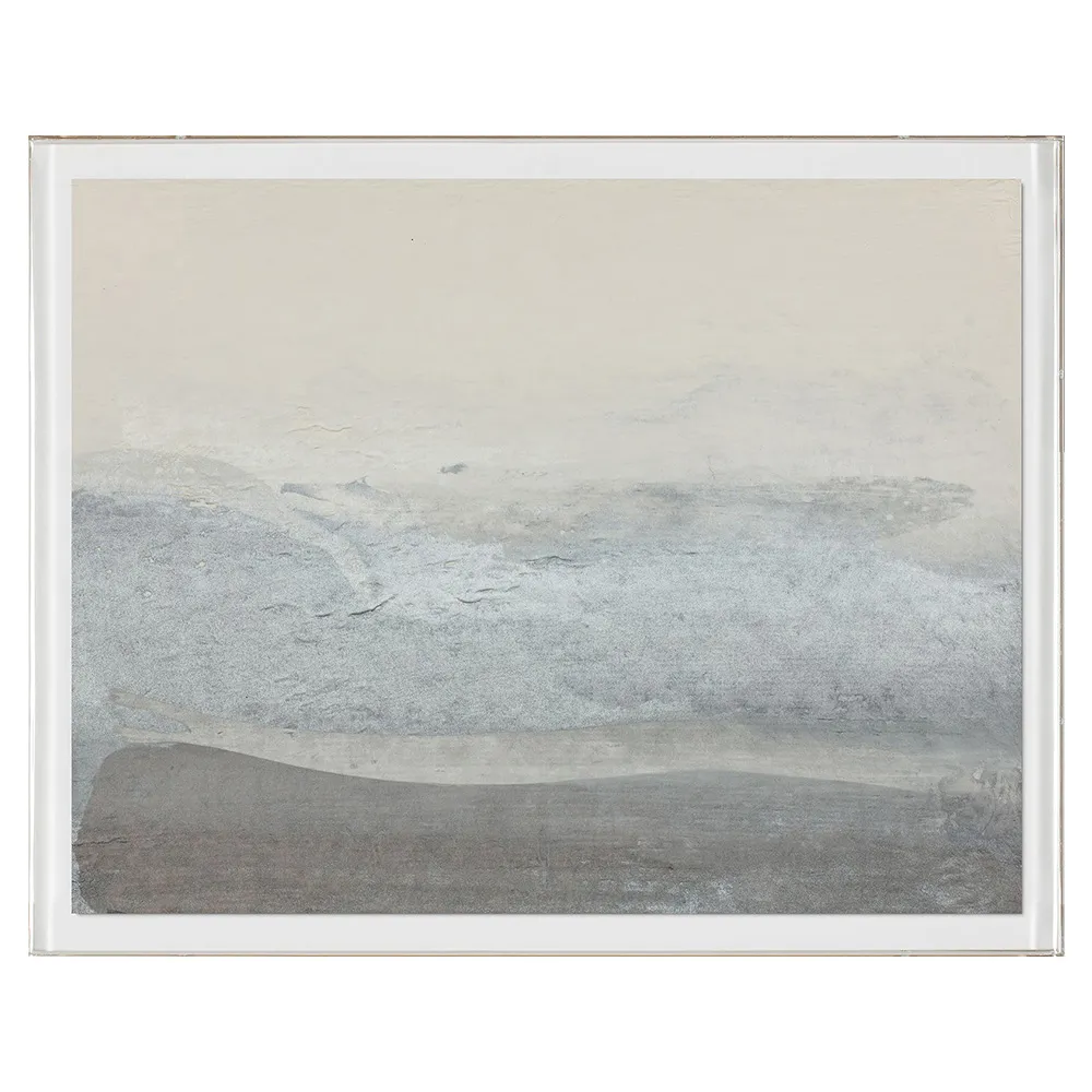 Marco Abstract Landscape I Framed Painting - Clear, Acrylic