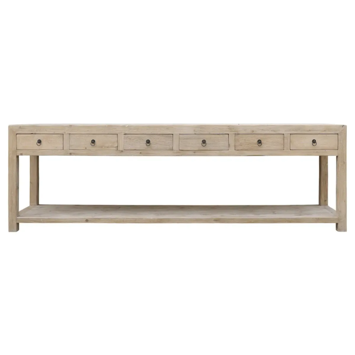 Marcus Console Table - Brown, Pine Wood image