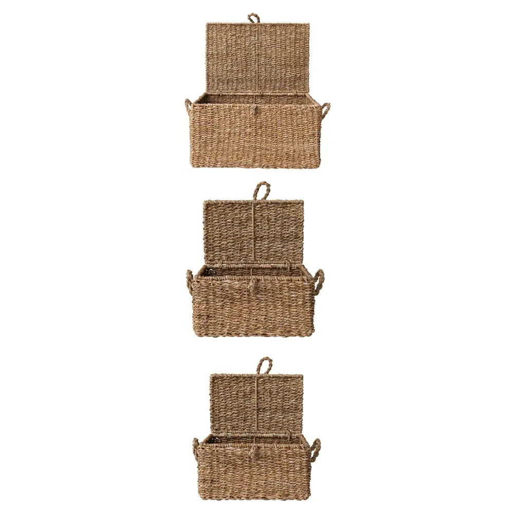Maren Woven Decorative Basket Set - Natural, Seagrass