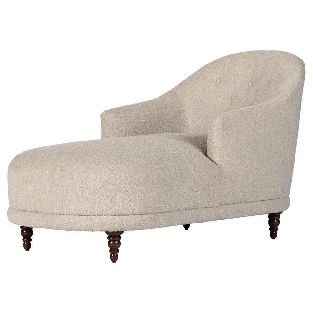 Margaret Chaise Lounge - Beige, Wood image