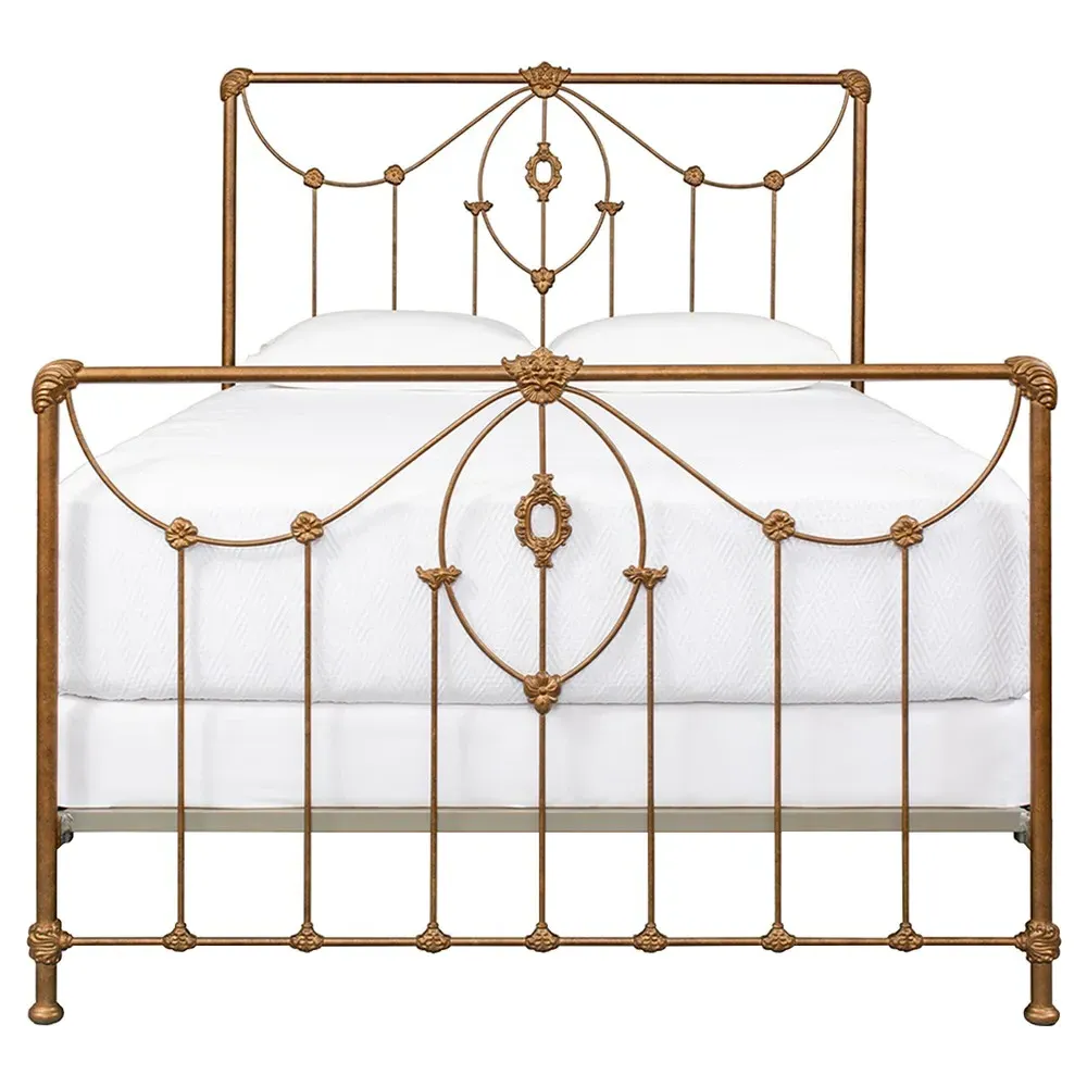 Margaret Full Size Bed Frame - Gold, Iron image